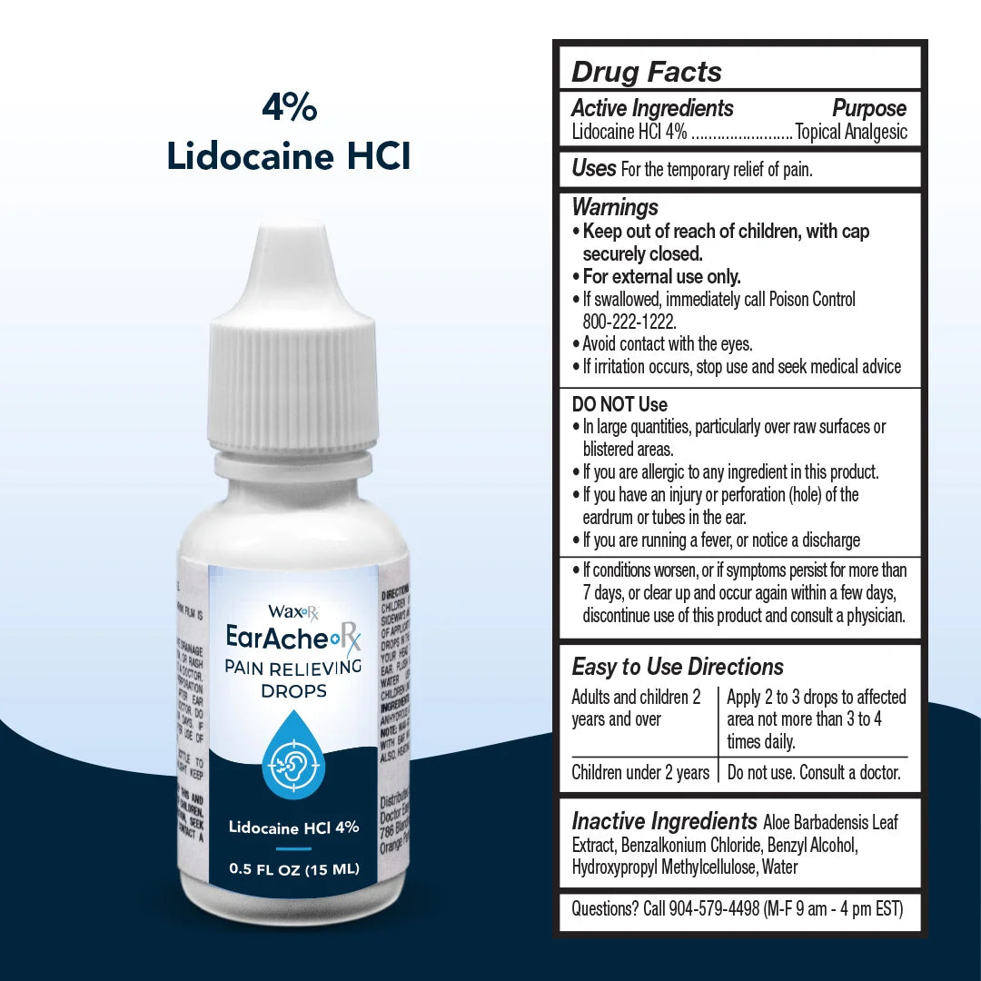 Ear Ache Rx EarAcheRx™ Pain Relieving Drops | Shop Professional Ear Care Products ...